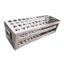 Load image into Gallery viewer, Test Tube Stand Stainless Steel 304 grade, Size 13 mm × 48 Holes Test Tube rack for Laboratory Pack of 1