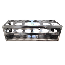 Load image into Gallery viewer, Test Tube Stand Stainless Steel 304 grade, Size 40 mm × 12 Holes Test Tube rack for Laboratory Pack of 1