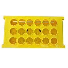Load image into Gallery viewer, Centrifuge Tube Rack Foldable Space Saving for 50 ml, 18 holes Polypropylene mold Laboratory Plastic Tube Rack Holder (Pack of 1)