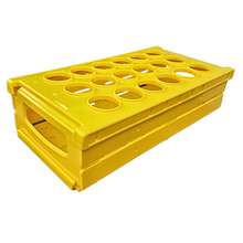 Load image into Gallery viewer, Centrifuge Tube Rack Foldable Space Saving for 50 ml, 18 holes Polypropylene mold Laboratory Plastic Tube Rack Holder (Pack of 1)