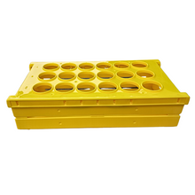 Load image into Gallery viewer, Centrifuge Tube Rack Foldable Space Saving for 50 ml, 18 holes Polypropylene mold Laboratory Plastic Tube Rack Holder (Pack of 1)