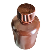 Load image into Gallery viewer, Reagent Bottle (Narrow Mouth) HDPE Plastic mold Plastic Amber color 125 ml (Pack of 1)
