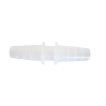 Load image into Gallery viewer, Straight Connectors Tapered for tubbing with an ID of 11 mm - 14 mm, Straight Tubing Connector Polypropylene male to male tube connector Medical grade (Pack of 1)