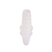 Load image into Gallery viewer, Straight Connectors Tapered for tubbing with an ID of 5 mm - 7 mm, Straight Tubing Connector Polypropylene male to male tube connector Medical grade (Pack of 1)