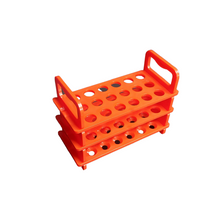 Load image into Gallery viewer, Plastic Test Tube Stand for Laboratory Use 3 TIER: 13 mm × 18 Holes (Pack of 1) | Durable & Lightweight Science Lab Rack for Students, Schools, Colleges & Chemistry Experiments