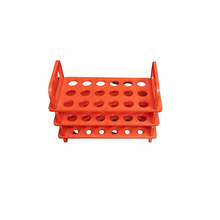 Load image into Gallery viewer, Plastic Test Tube Stand for Laboratory Use 3 TIER: 13 mm × 18 Holes (Pack of 1) | Durable & Lightweight Science Lab Rack for Students, Schools, Colleges & Chemistry Experiments