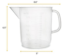 Load image into Gallery viewer, Measuring jug 2000 ml or 2 ltr Euro design Polypropylene Plastic for Measuring Liquids Pack of 1