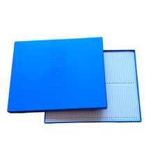 Load image into Gallery viewer, Microscope Slide Box For 100 Slides - Blue color (Pack of 1)