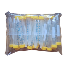 Load image into Gallery viewer, Centrifuge Tube 15 ml Graduated Polypropylene Gamma Radiation Sterile (1 Pack - 25 Pcs)