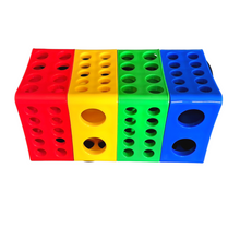 Load image into Gallery viewer, Rotatable Multi Rack Plastic for different sizes of test tubes and centrifuge tubes (Pack of 1)