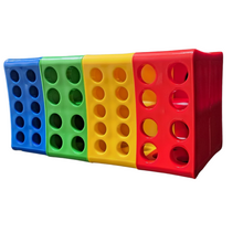 Load image into Gallery viewer, Rotatable Multi Rack Plastic for different sizes of test tubes and centrifuge tubes (Pack of 1)