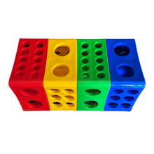 Load image into Gallery viewer, Rotatable Multi Rack Plastic for different sizes of test tubes and centrifuge tubes (Pack of 1)