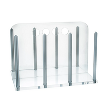 Load image into Gallery viewer, Petri Dish Rack For 90 mm Clear Acrylic Hold up to 60 Dishes (Pack of 1)