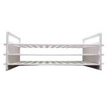 Load image into Gallery viewer, Plastic Test Tube Stand 3 TIER: 13 mm × 72 Holes Pack of 1 for Laboratory Use | Durable & Lightweight Science Lab Rack for Students, Schools, Colleges & Chemistry Experiments