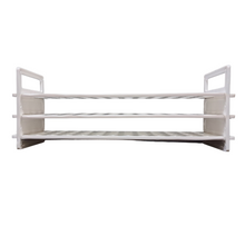 Load image into Gallery viewer, Plastic Test Tube Stand 3 TIER: 13 mm × 48 Holes Pack of 1 for Laboratory Use | Durable & Lightweight Science Lab Rack for Students, Schools, Colleges & Chemistry Experiments