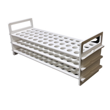Load image into Gallery viewer, Plastic Test Tube Stand 3 TIER: 13 mm × 48 Holes Pack of 1 for Laboratory Use | Durable & Lightweight Science Lab Rack for Students, Schools, Colleges & Chemistry Experiments