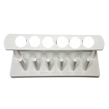 Load image into Gallery viewer, Test Tube Holder Cum Plastic Stand for industrial, Pathology and scientific laboratories 25 mm Diameter Tubes Pack of 1