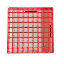 Load image into Gallery viewer, Cryo Box Polycarbonate Freezer Boxes, Vial Rack, Freezer Storage, 9 x 9 Array, 81 Place, 130mm Length x 130mm Width x 52mm Height. Fit for 1 ml, 1.8 ml and 2 ml Cryo Vials (Pack of One)