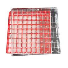 Load image into Gallery viewer, Cryo Box Polycarbonate Freezer Boxes, Vial Rack, Freezer Storage, 9 x 9 Array, 81 Place, 130mm Length x 130mm Width x 52mm Height. Fit for 1 ml, 1.8 ml and 2 ml Cryo Vials (Pack of One)