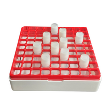 Load image into Gallery viewer, Cryo Box Polycarbonate Freezer Boxes, Vial Rack, Freezer Storage, 9 x 9 Array, 81 Place, 130mm Length x 130mm Width x 52mm Height. Fit for 1 ml, 1.8 ml and 2 ml Cryo Vials (Pack of One)