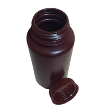 Load image into Gallery viewer, Reagent Bottle Plastic (Wide Mouth) HDEP Amber color 1000 ml Pack of 1