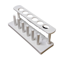 Load image into Gallery viewer, Test Tube Holder Cum Plastic Stand for industrial, Pathology and scientific laboratories 25 mm Diameter Tubes Pack of 1