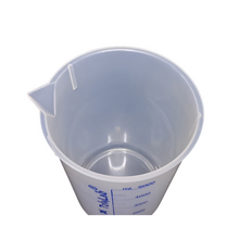 Load image into Gallery viewer, Beaker (Printed Graduation) Measuring Cup, Plastic Science Beaker Transperant 5000 ml for Measuring Liquid in Home | Laboratory | School (Pack of 1)