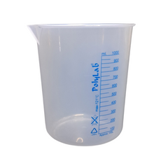Load image into Gallery viewer, Beaker (Printed Graduation) Measuring Cup, Plastic Science Beaker Transperant 1000 ml for Measuring Liquid in Home | Laboratory | School (Pack of 1)