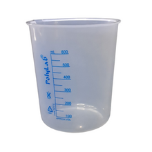 Load image into Gallery viewer, Beaker (Printed Graduation) Measuring Cup, Plastic Science Beaker Transperant 500 ml for Measuring Liquid in Home | Laboratory | School (Pack of 1)