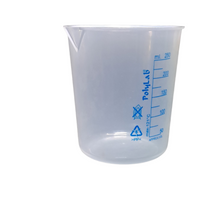 Load image into Gallery viewer, Beaker (Printed Graduation) Measuring Cup, Plastic Science Beaker Transperant 250 ml for Measuring Liquid in Home | Laboratory | School (Pack of 1)