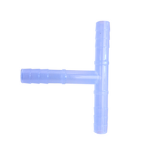 Load image into Gallery viewer, T Connector Tubing Molded in Polypropylene for connecting two source tubing with one delievery source of tubing T Tubing Connector (8 mm, Pack of 1)