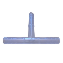 Load image into Gallery viewer, T Connector Tubing Molded in Polypropylene for connecting two source tubing with one delievery source of tubing T Tubing Connector (8 mm, Pack of 1)
