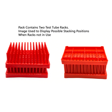 Load image into Gallery viewer, Test Tube Peg Rack 50 Places Polypropylene Plastic for 16mm Test Tubes Pack of 1