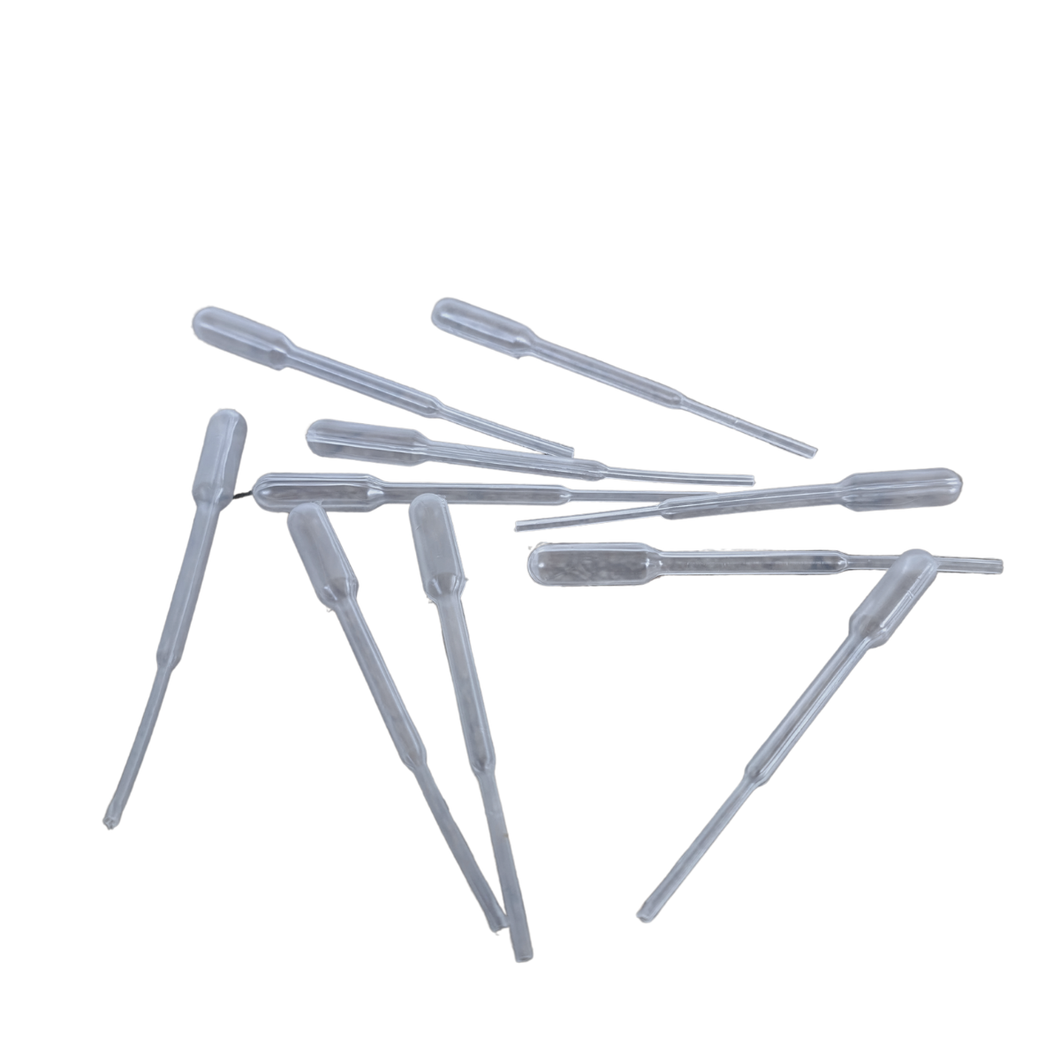Pasteur Pipette 0.5 ml Disposable Plastic Transfer Pipette Pack of 100 Pcs for Laboratory Use, Dropper, Ink Filler Transfer Tube for Chemistry, Biology & Sample Transfer, 7.5 cm length