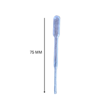 Load image into Gallery viewer, Pasteur Pipette 0.5 ml Disposable Plastic Transfer Pipette Pack of 100 Pcs for Laboratory Use, Dropper, Ink Filler Transfer Tube for Chemistry, Biology &amp; Sample Transfer, 7.5 cm length

