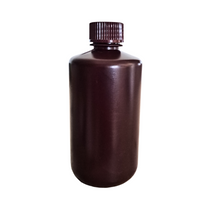Load image into Gallery viewer, HDPE mold Plastic Reagent Bottle (Narrow Mouth) Amber color 250 ml (Pack of 1)
