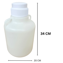 Load image into Gallery viewer, Carboy 5 litre pack of 1 | polypropylene (pp) laboratory storage container with leak-resistant screw cap | chemical, reagent &amp; liquid storage bottle for laboratory, industrial &amp; research use
