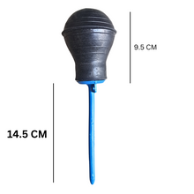 Load image into Gallery viewer, Battery acid filler Rubber Bulb OR Distilled Water Filler or Dropper for battery Hydrometer (24 cm, Pack of 1)
