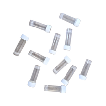 Load image into Gallery viewer, Sample collection vials or media transport tube 5 ml Pack of 10 non sterile plastic lab sample storage vial with screw cap | leak proof PP vial for chemical, biological &amp; diagnostic use
