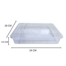 Load image into Gallery viewer, Laboratory Tray Size 24 cm x 19 cm x 4.5 cm Pack of 2 Polypropylene Tray Transperant for lab Glassware &amp; Instruments | autoclavable, Chemical Resistant, Lightweight &amp; Durable
