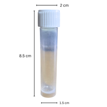 Load image into Gallery viewer, Sample collection vials or media transport tube 10 ml Pack of 10 non sterile plastic lab sample storage vial with screw cap | leak proof PP vial for chemical, biological &amp; diagnostic use
