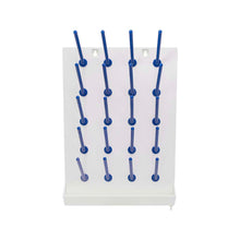 Load image into Gallery viewer, Draining Rack - 20 Pegs Polypropylene Plastic Molded for Lab Pack of 1
