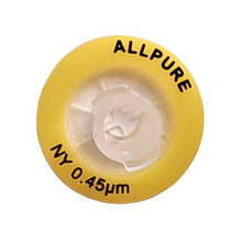 Load image into Gallery viewer, Syringe Filter All pure Hydrophobic Nylon Membrane Disc, 0.45 μm Porosity 13 mm Diameter, PP Housing, Non-Sterile Pack of 1
