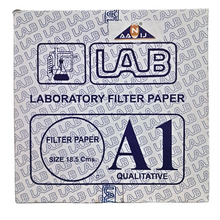 Load image into Gallery viewer, Filter Paper Grade A1, 185 mm | Qualitative Round Sheets 18.5 cm Pack of 100 | Chemistry Lab Experiments for Schools or Laboratory Activities
