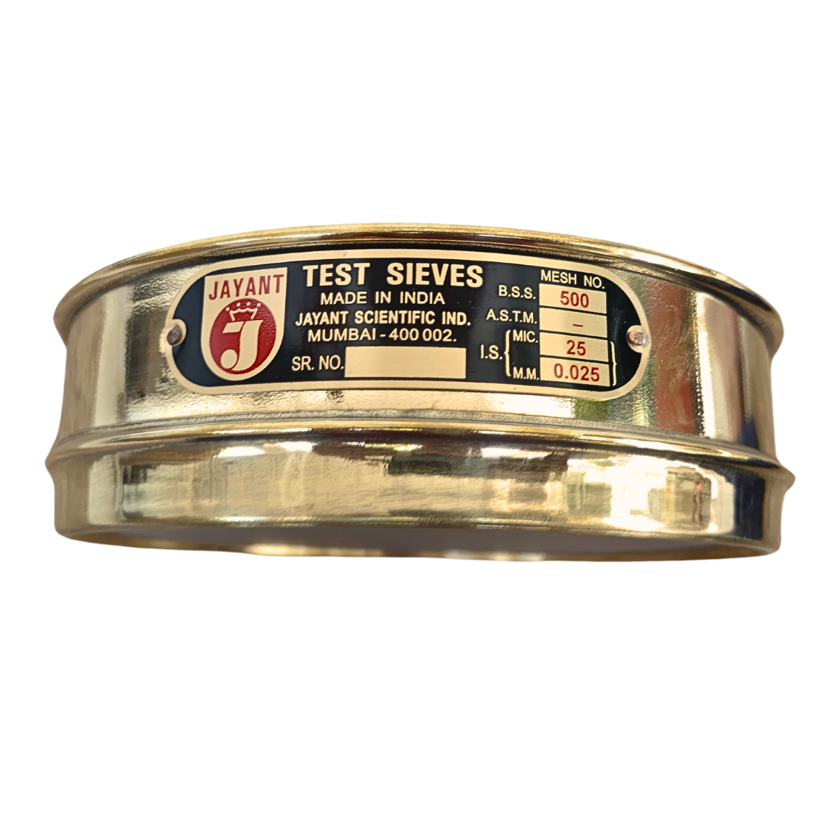 Sieved Pack Jayant Test Sieve 200 mm Diameter BBS - 500 and 25 micron Pack of 1 st ...