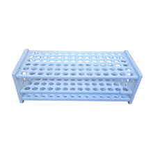 Load image into Gallery viewer, Test Tube Rack 13 mm × 84 Tubes Pack of 1 | Polypropylene (PP) Laboratory Test Tube Stand | Chemical Resistant Plastic Tube Holder for School, College &amp; Lab Use
