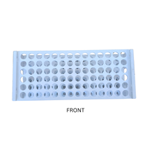 Load image into Gallery viewer, Test Tube Rack 13 mm × 84 Tubes Pack of 1 | Polypropylene (PP) Laboratory Test Tube Stand | Chemical Resistant Plastic Tube Holder for School, College &amp; Lab Use
