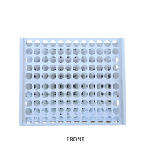 Load image into Gallery viewer, Test Tube Rack 16 mm × 120 Tubes | Polypropylene (PP) Laboratory Test Tube Stand | High Capacity Chemical Resistant &amp; Autoclavable Plastic Tube Holder for Lab, College &amp; Research Use
