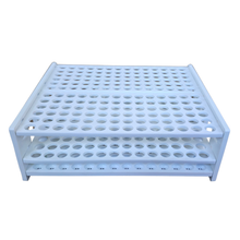 Load image into Gallery viewer, Test Tube Rack 13 mm × 168 Tubes Pack of 1 | Polypropylene (PP) Laboratory Test Tube Stand | High Capacity Chemical Resistant &amp; Autoclavable Plastic Tube Holder for Lab, College &amp; Research Use

