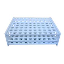 Load image into Gallery viewer, Test Tube Rack 20 mm × 80 Tubes Pack of 1 | Polypropylene (PP) Laboratory Test Tube Stand | Chemical Resistant &amp; Autoclavable Plastic Tube Holder for School, College &amp; Lab Use
